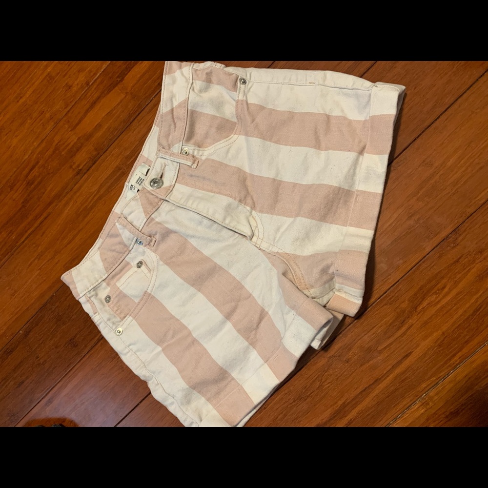 Forever 21 striped high waisted shorts